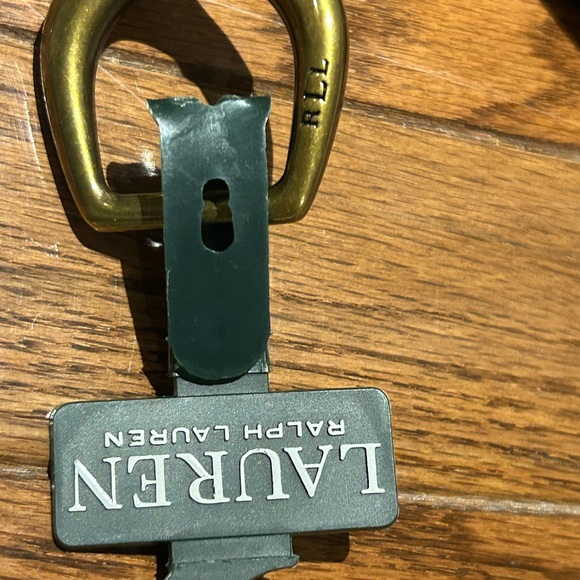 NWT Ralph Lauren Barrington Striped Belt Black and White size L. - Picture 2 of 7